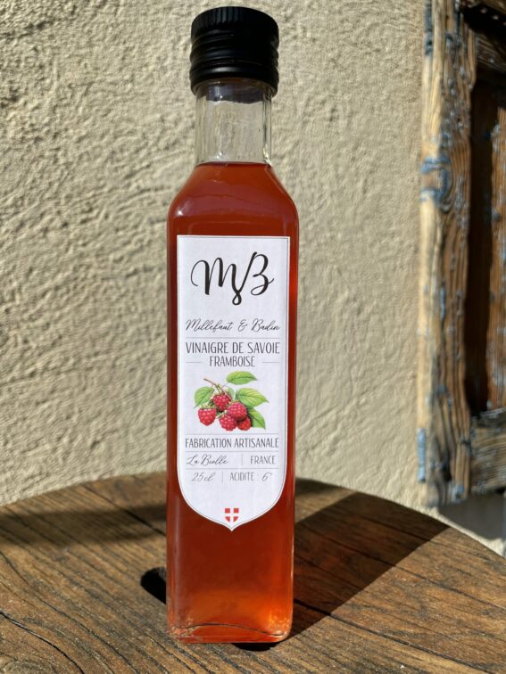 Vinaigre framboise Millefaut Badin Savoie